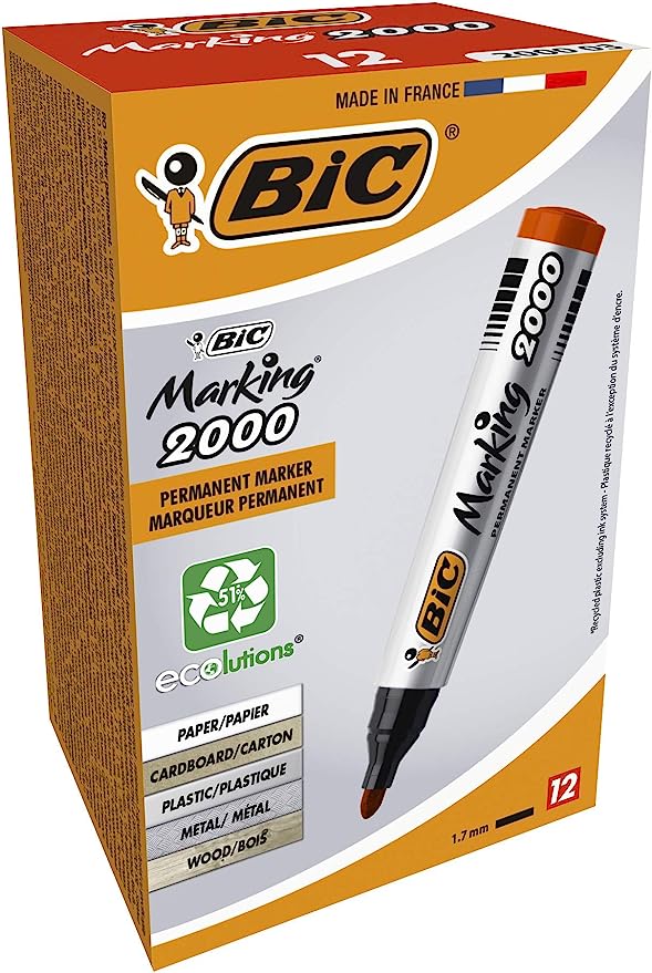 BIC 2000 PERMANENT MARKER RED FINE